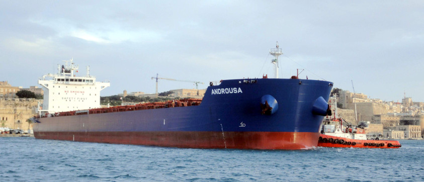 Berthing MV Androusa, before unloading of 25.000 tons of wheat